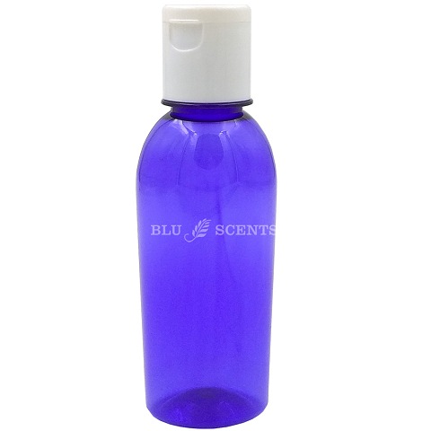 170ml Cobalt Blue Plastic Bottle with Flip Top Lid