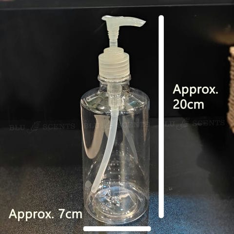 480ml Empty Transparent Plastic Bottle with Rotary Pump Head