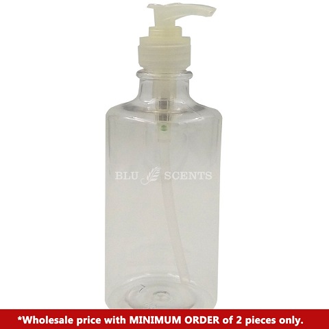 480ml Empty Transparent Plastic Bottle with Rotary Pump Head