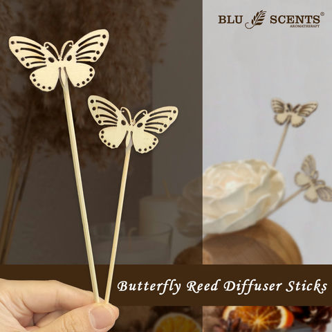 2 Pcs Butterfly Reed Diffuser Sticks Set