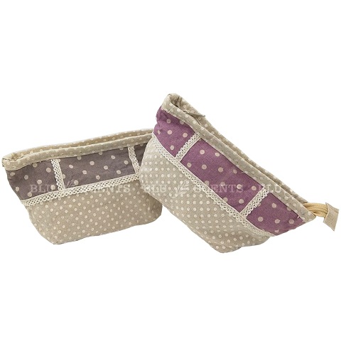 Canvas Lace Pouch