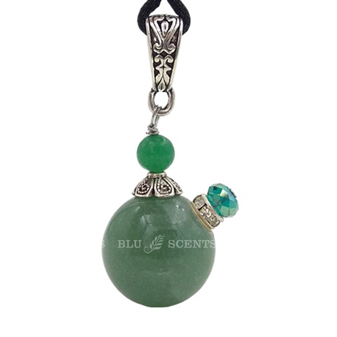 Jade classic gemstone aroma necklace