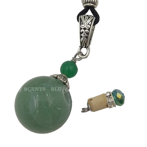 Jade classic gemstone aroma necklace