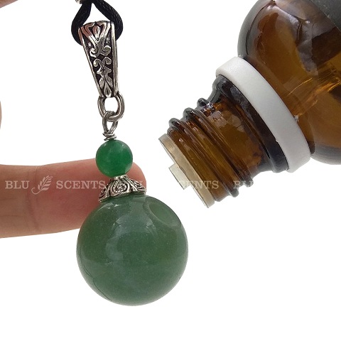 Jade classic gemstone aroma necklace