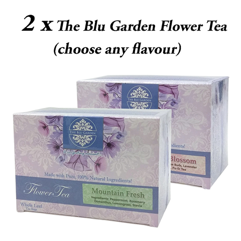 2 x The Blu Garden Flower Tea