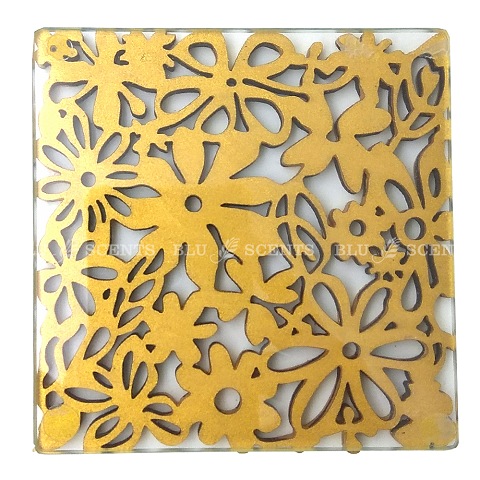 Square Golden Craft Candle Coaster