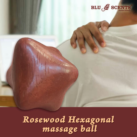 Rosewood Hexagonal Massage Ball