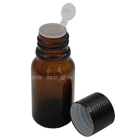 Set of 4 pcs 10ml Amber Glass Bottle With Drop Dispensing Insert