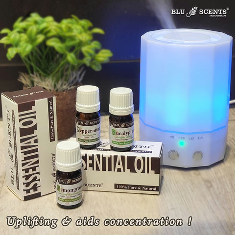 Refreshing Polygon Ultrasonic Aroma Diffuser Gift Set