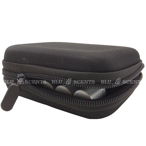 Black Traveling Pouch Roller Bottles