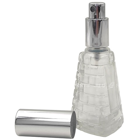 12ml Unique Clear Glass Pyramid Spray Bottle
