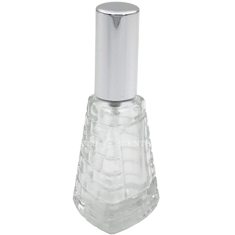 12ml Unique Clear Glass Pyramid Spray Bottle
