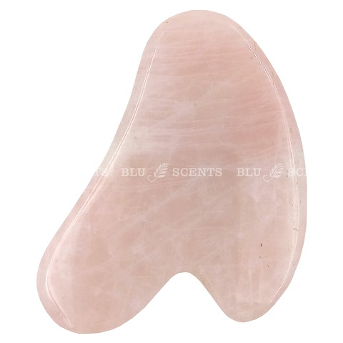 Heart Shape Natural Rose Quartz Massage Tool - Click Image to Close