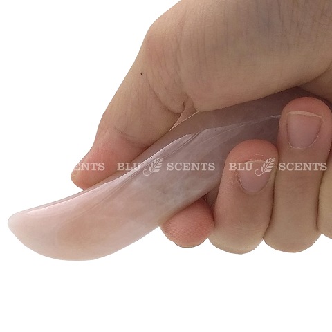 S-Stick Natural Rose Quartz Massage Tool - Click Image to Close