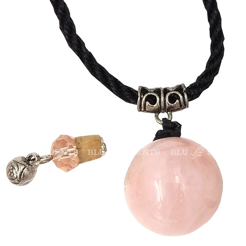 Rose Quartz gemstone aroma necklace