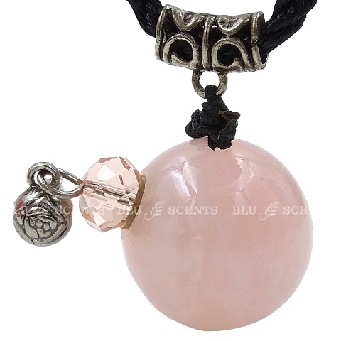 Rose Quartz gemstone aroma necklace