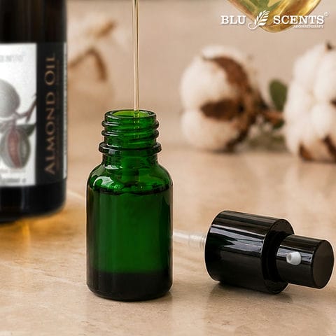 10ml Emerald Green Glass Bottle with Pump